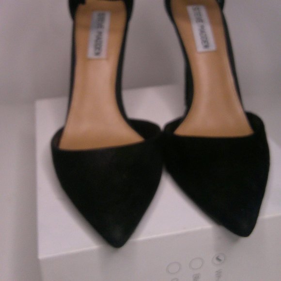 Steve Madden - Desire - Suede pointed toe ankle strap Pumps - Size 6.5 - Picture 5 of 12